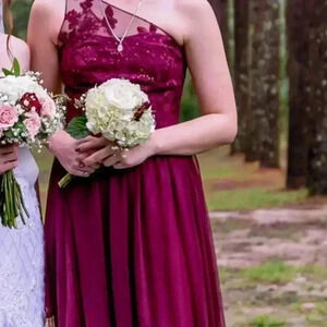 Maroon Bridesmaids dress size 6